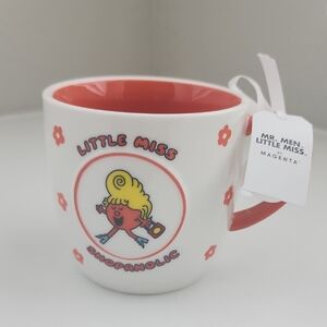 NWT Magenta Mr. Men Little Miss Mug with Red Accents